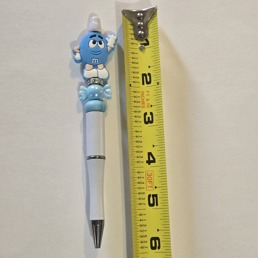 🍒🍒 Colorful M&M Character Pen - Picture 7 of 11